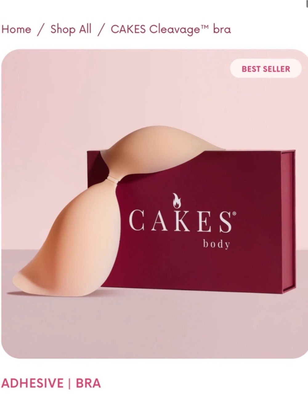 CAKES Body Adhesive Strapless Cleavage Bra in Nude